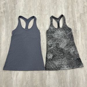 Two Lululemon Cool Racerback Tanks Size 6